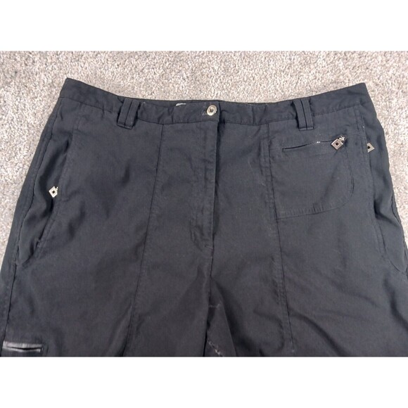 Jamie Sadock Women's Active Golf Shorts Size 16 Black Bermuda - Picture 2 of 8